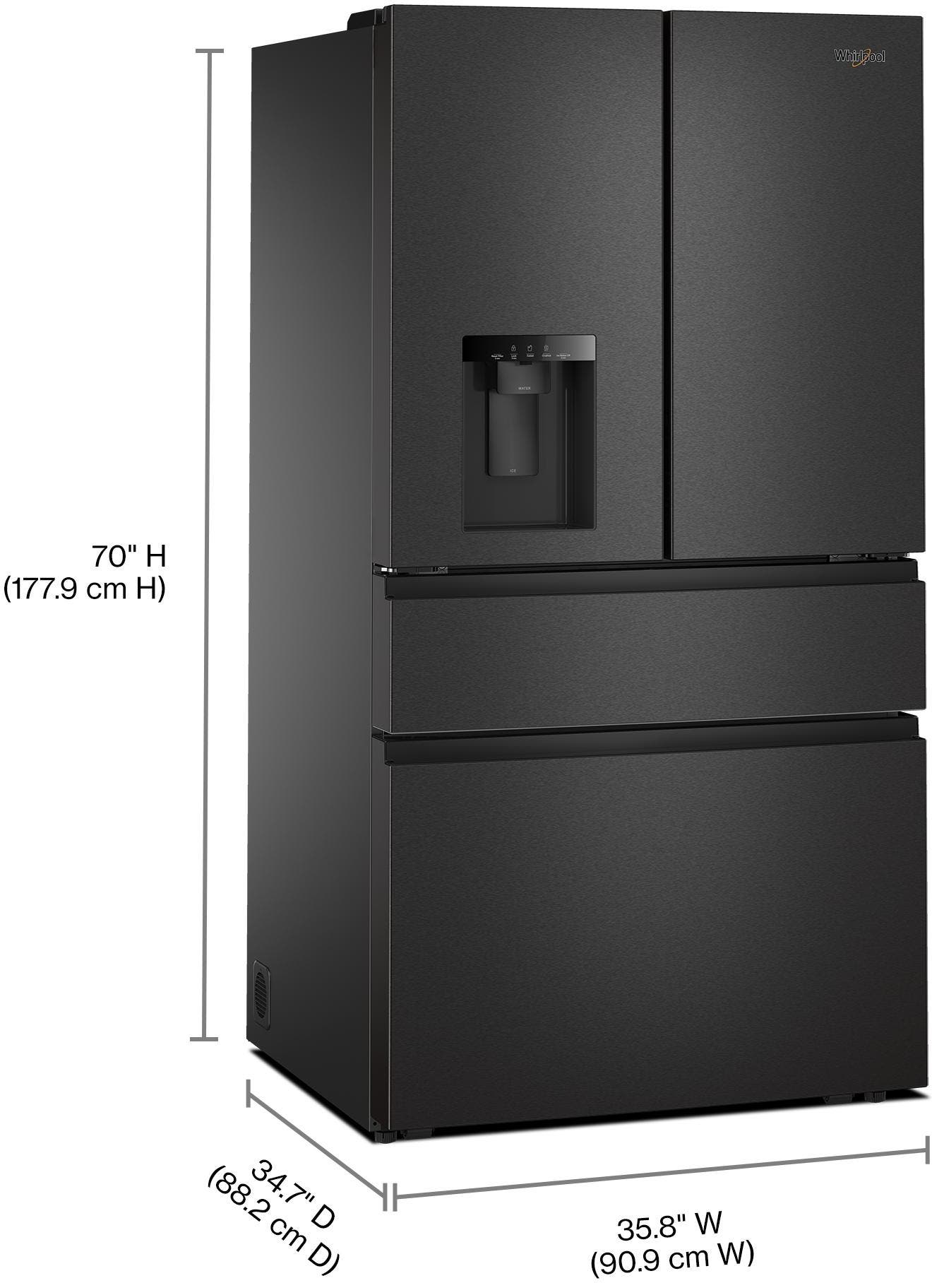 Whirlpool WRMF3536SV Fingerprint-Resistant Black Stainless Steel