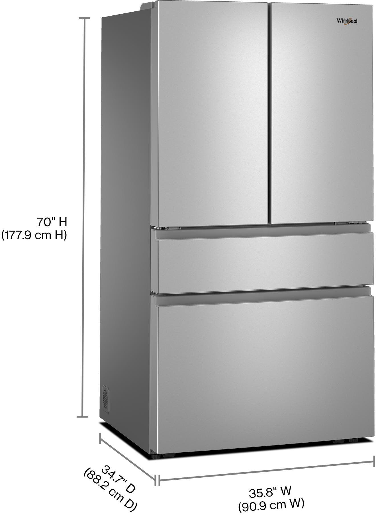 Whirlpool WRMF3336SZ Fingerprint-Resistant Stainless Steel