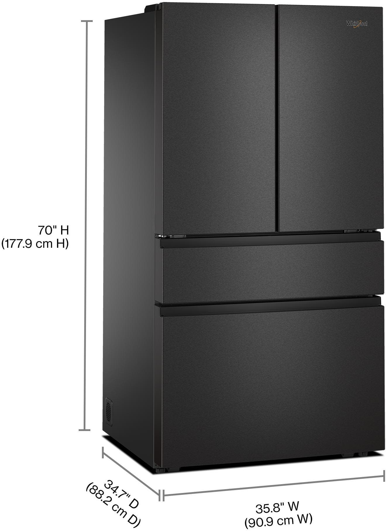Whirlpool WRMF3336SV Fingerprint-Resistant Black Stainless Steel