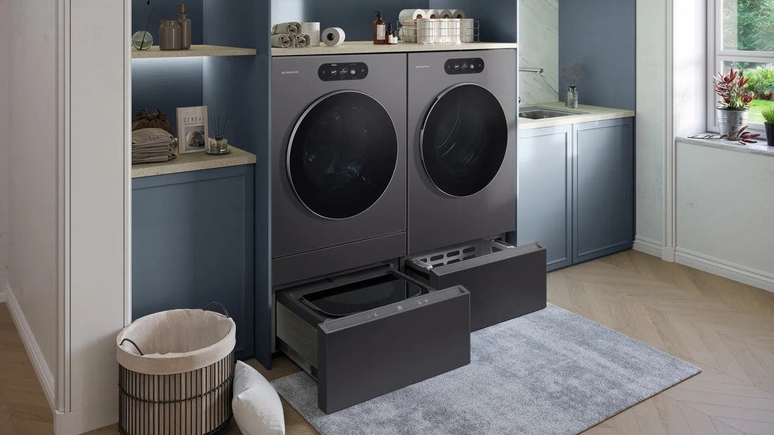 LG WDP8B Brushed Black Steel