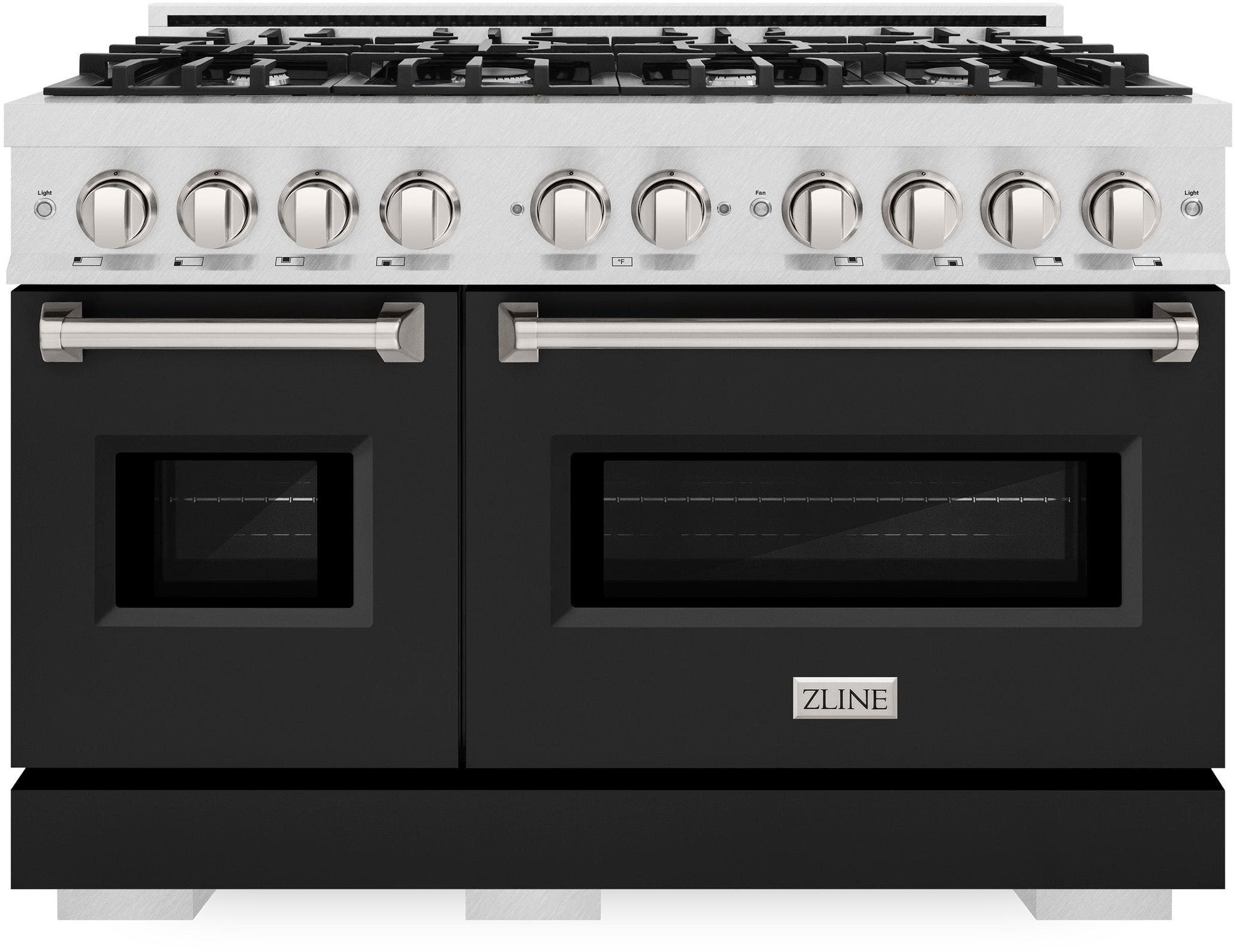 Zline CDRSBLM48 Satin Stainless Steel With Black Matte Doors
