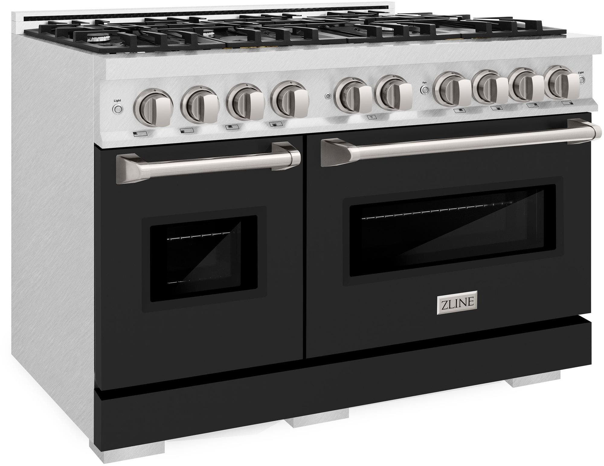 Zline CDRSBLM48 Satin Stainless Steel With Black Matte Doors