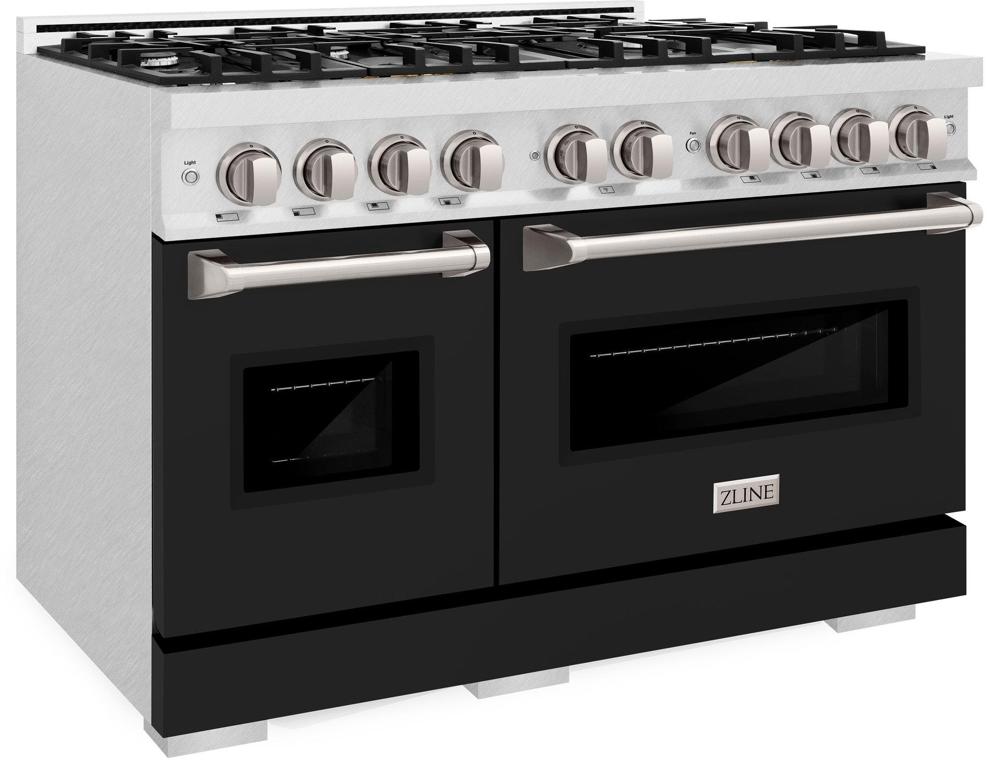 Zline CDRSBLM48 Satin Stainless Steel With Black Matte Doors