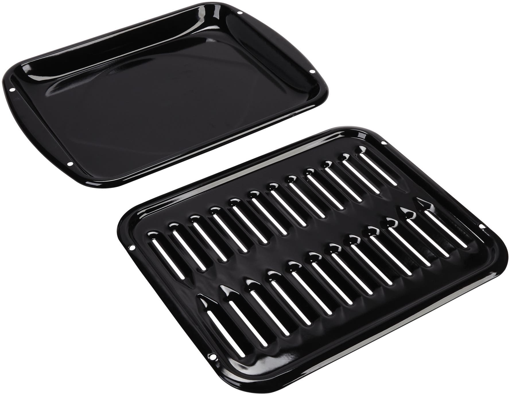 Whirlpool 4396923 All Porcelain Broiler Pan with Grid
