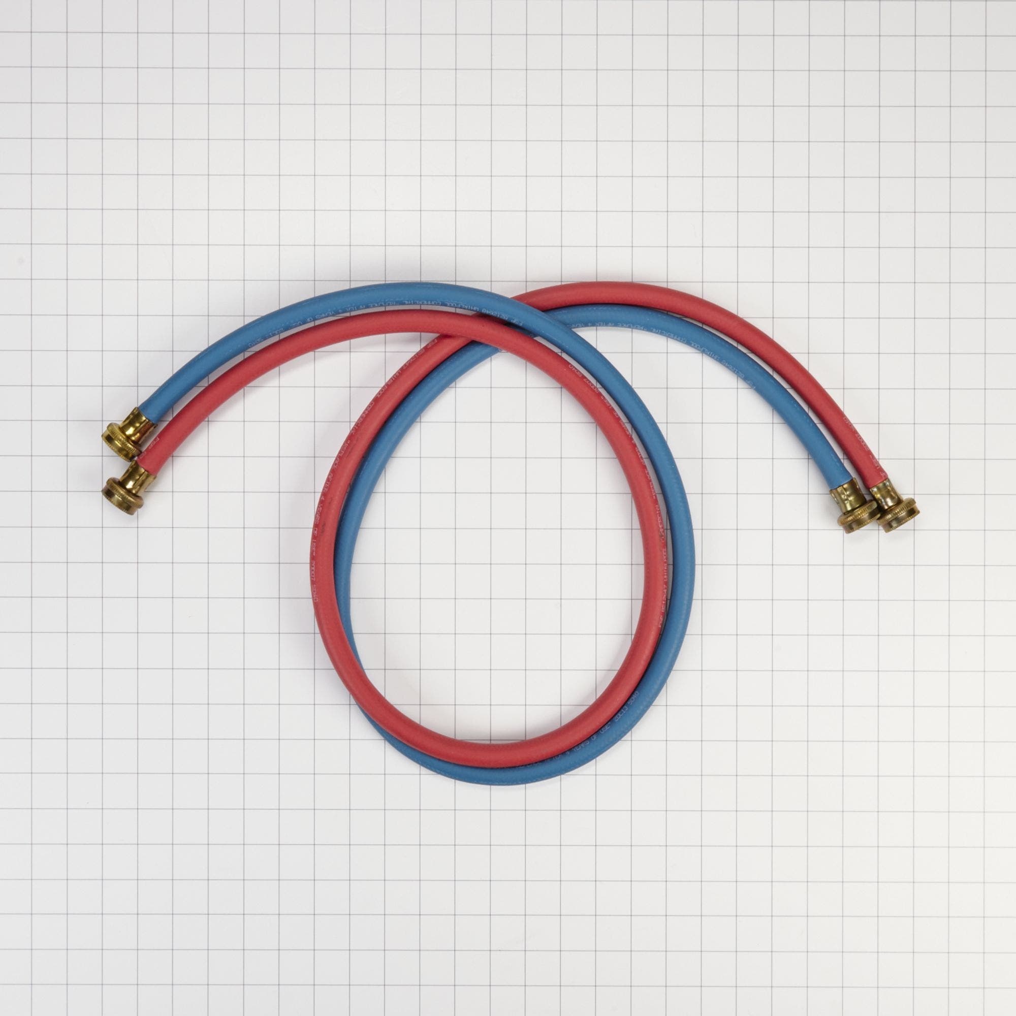 Whirlpool 8212545RP 5 ft. Commercial Grade Red and Blue Washer Hoses -...