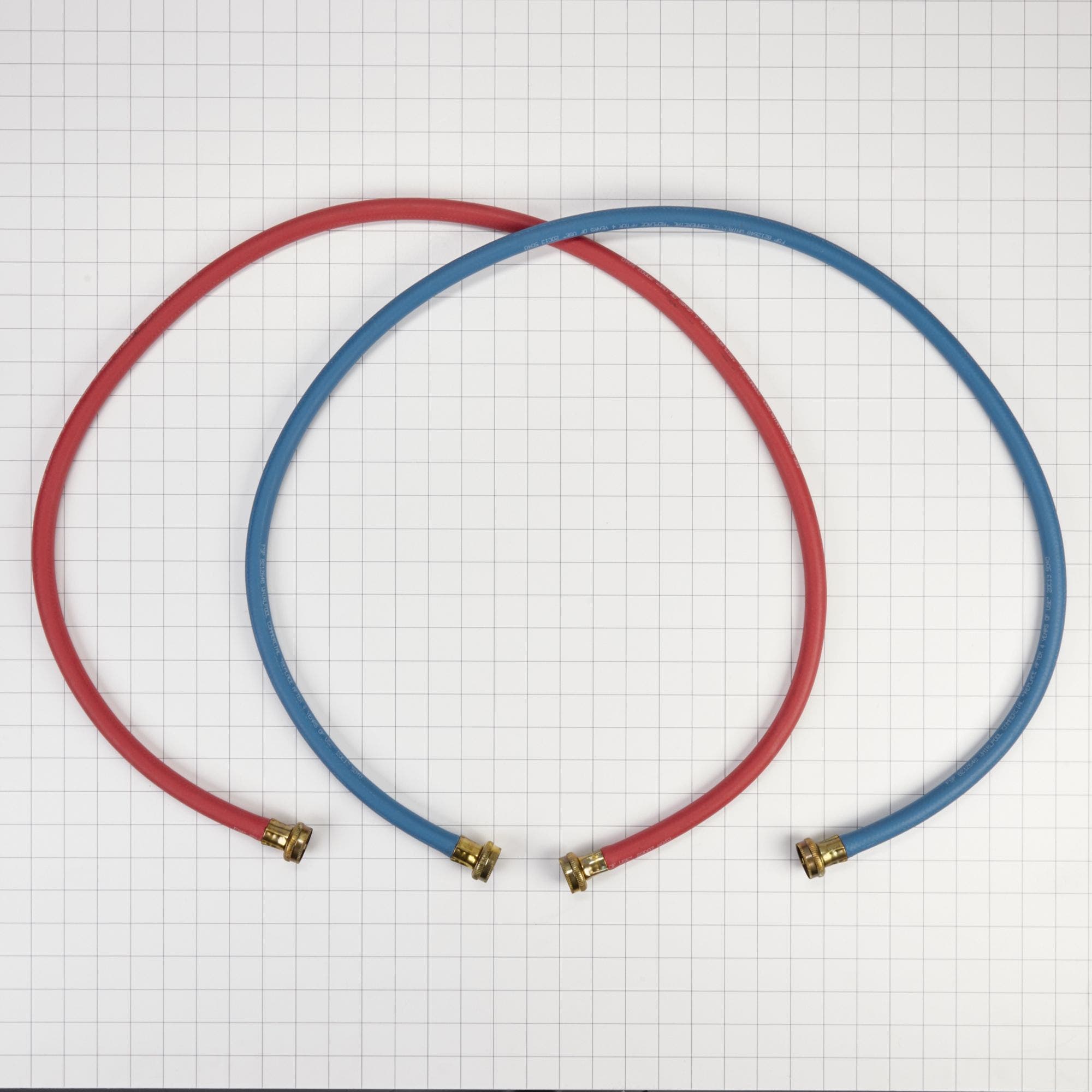 Whirlpool 8212545RP 5 ft. Commercial Grade Red and Blue Washer Hoses -...
