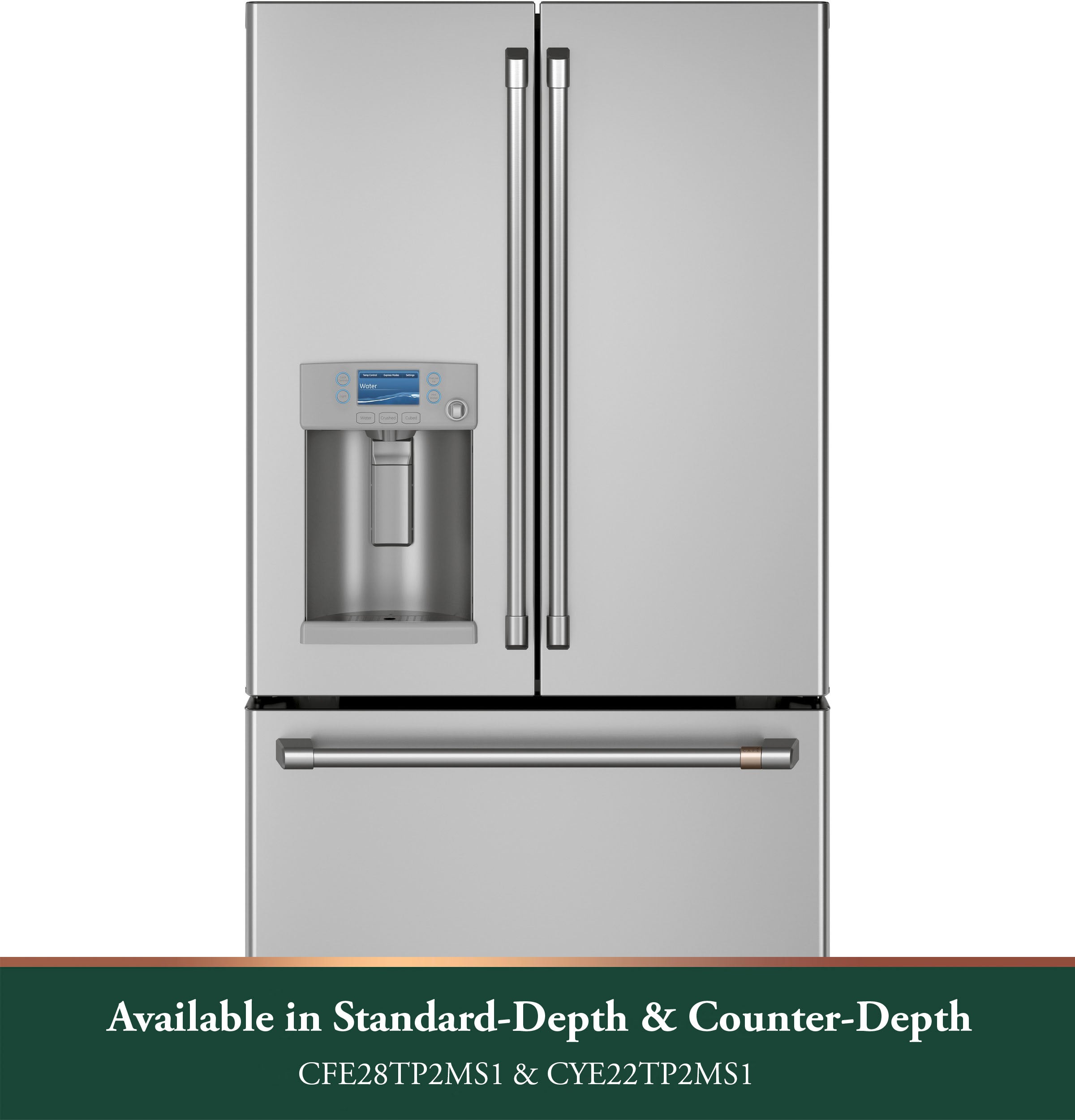 Cafe CYE22TP2MS1 36 Inch Counter Depth French Door Smart