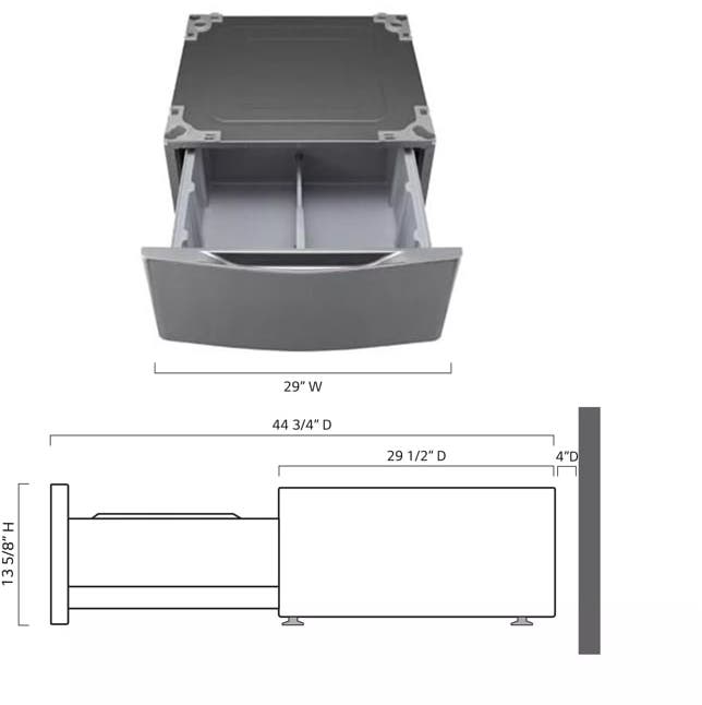 LG WDP5V Graphite Steel