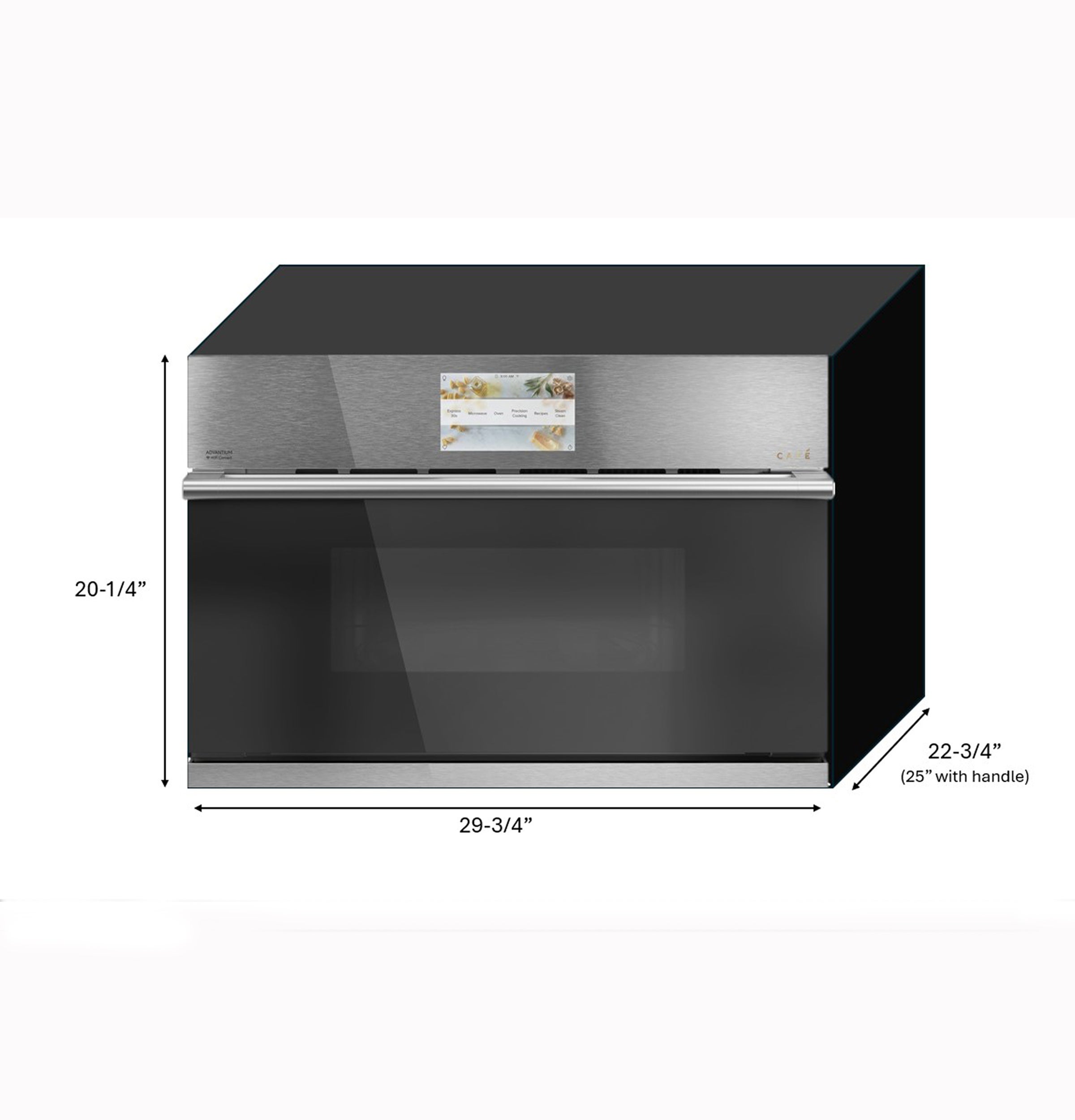 Cafe CSB913M2VS5 30 Inch Built-In Smart Microwave Oven Platinum