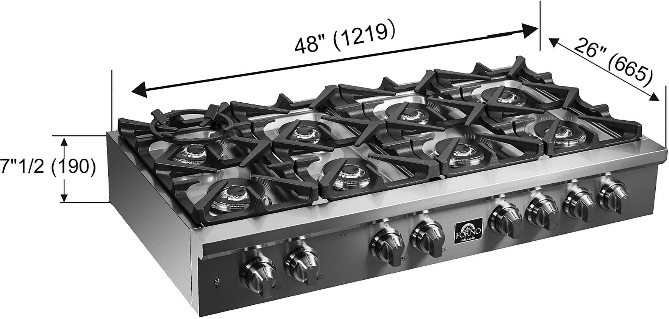 Forno FCTGS575148 Stainless Steel