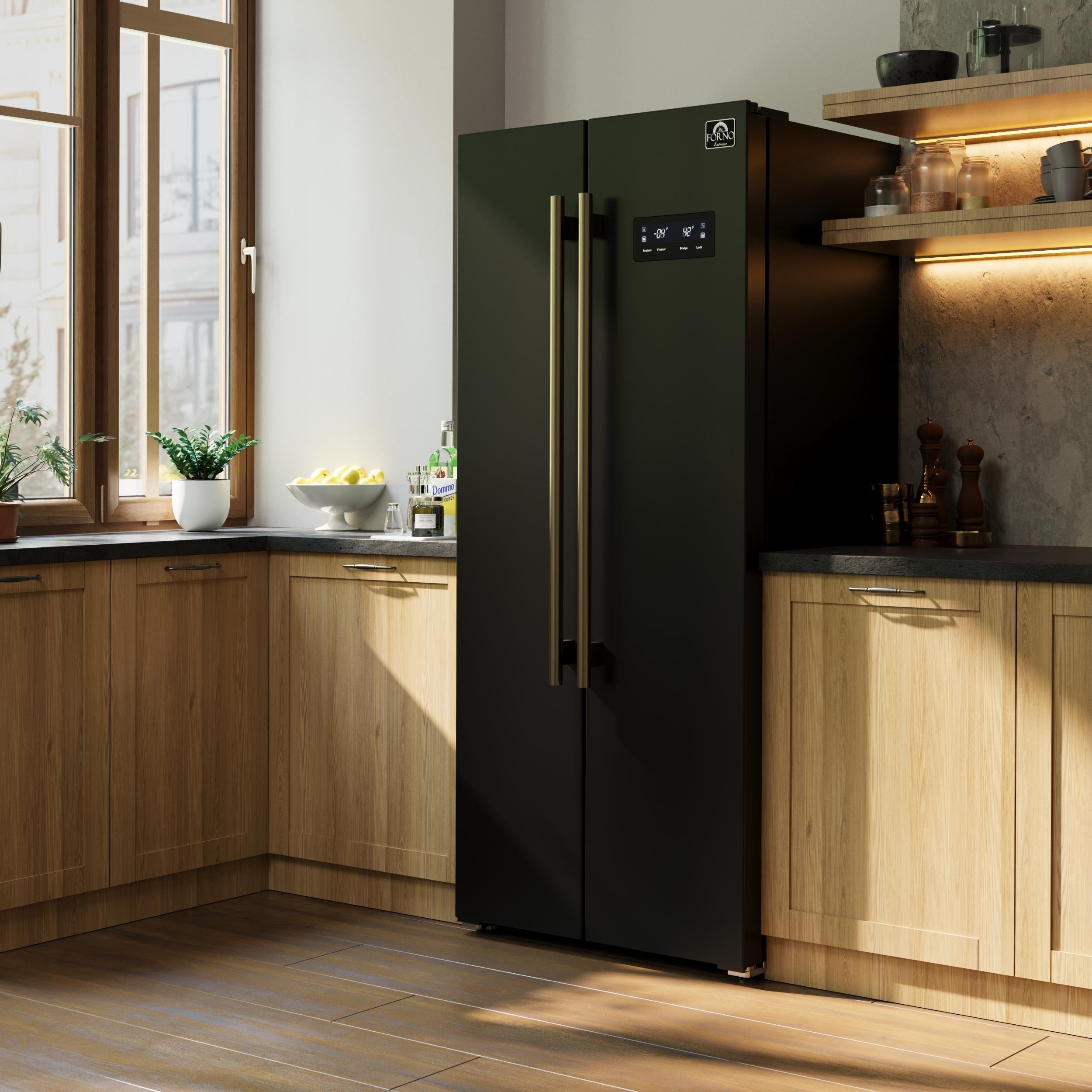 Forno FFRBI180533BLK 33 Inch Freestanding Side by Side