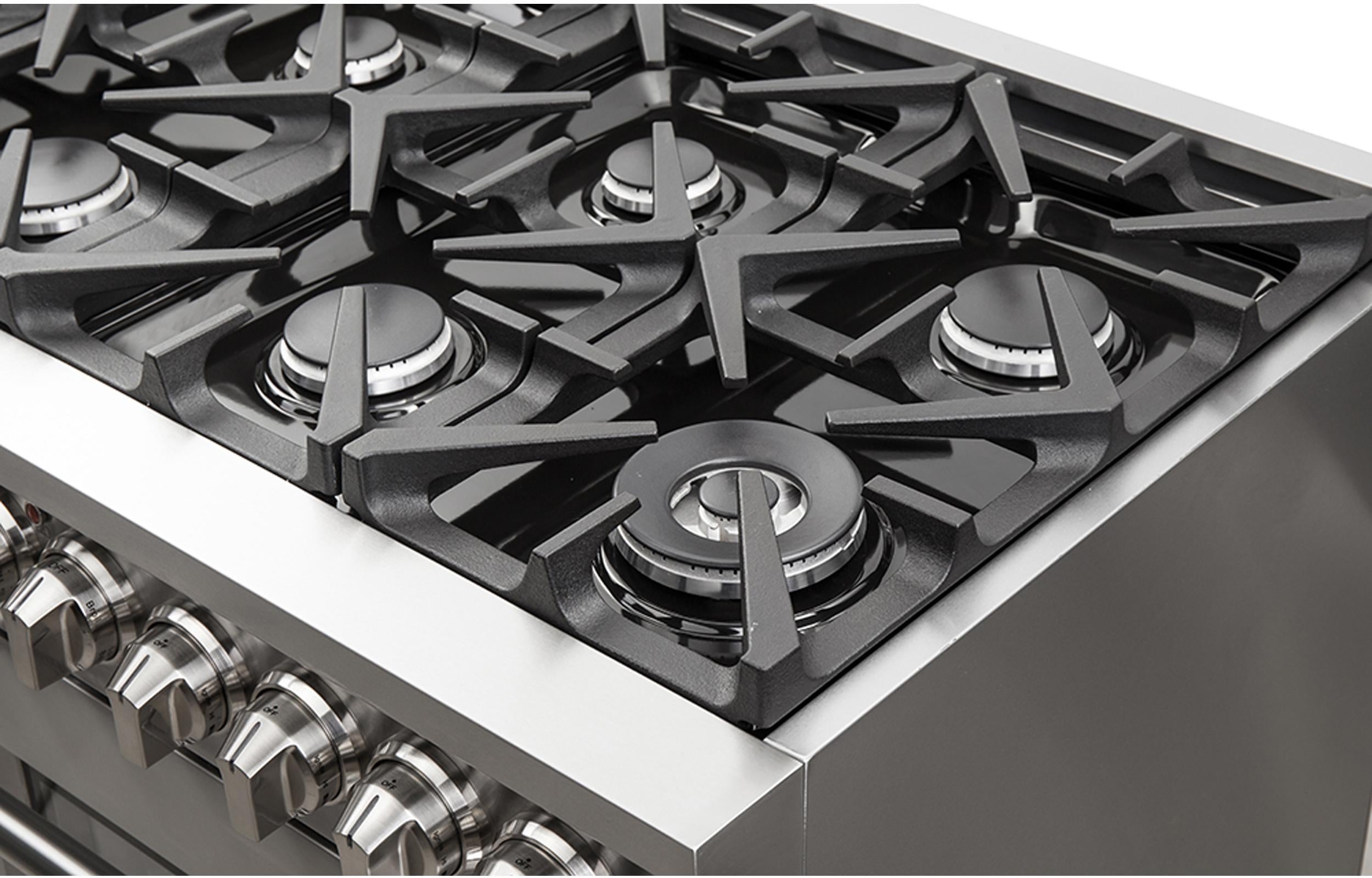 Forno FFSGS612548 Massimo Series 48 Inch Dual Fuel Range, 8 Sealed