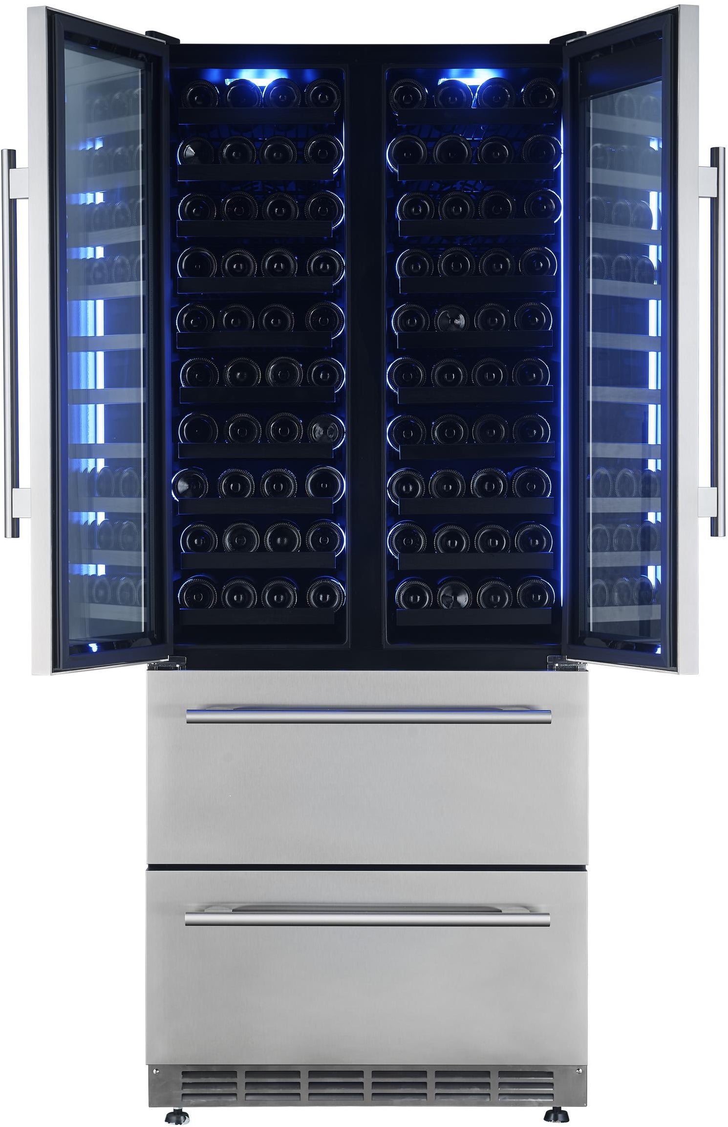 Forno FWCDR663532S Campania Series 32 Inch Wine Cooler, Dual Wine