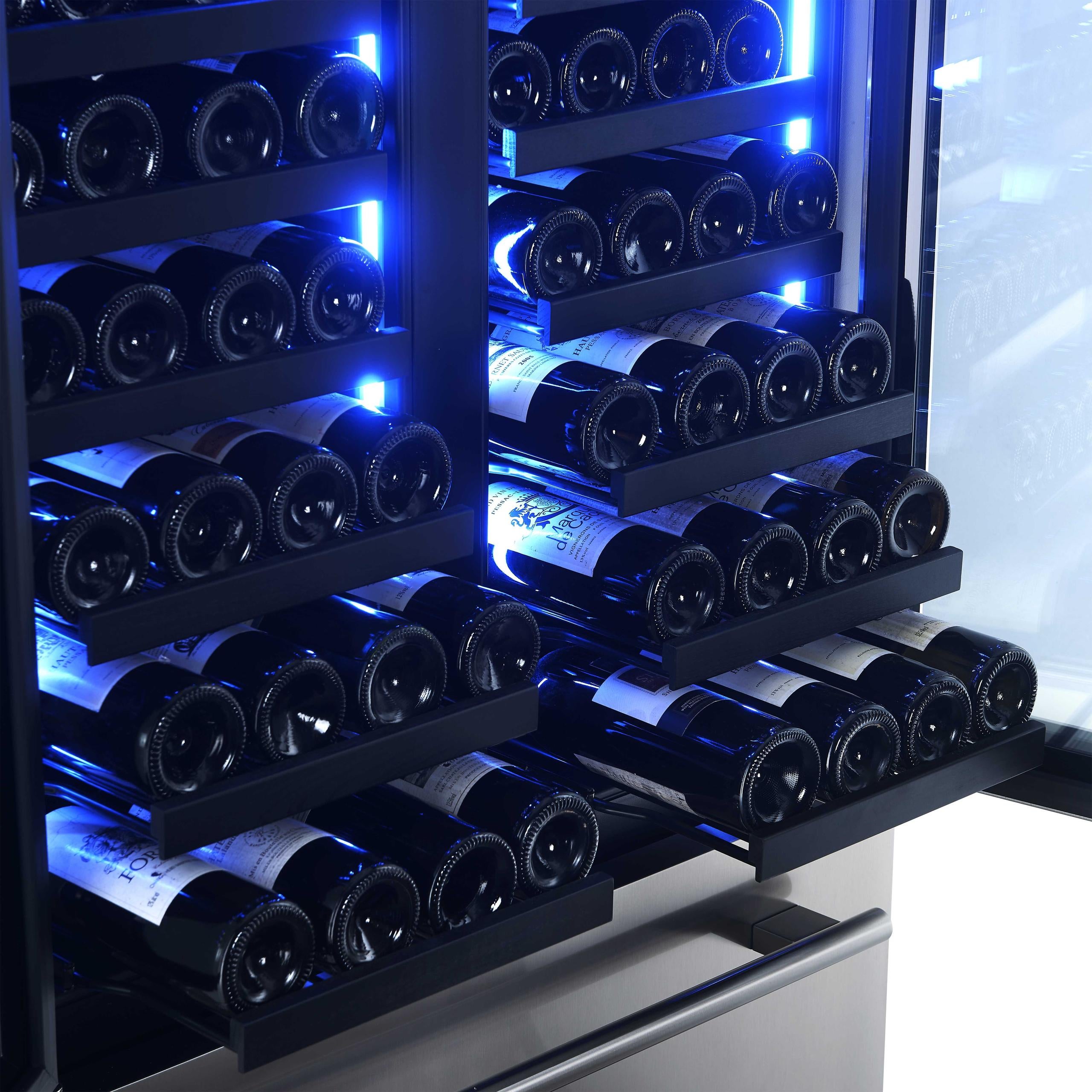 Forno FWCDR663532S Campania Series 32 Inch Wine Cooler, Dual Wine