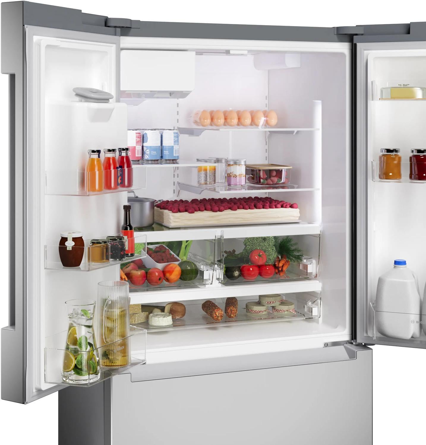 Bosch B36FD10ENS 36 Inch Freestanding French Door Bottom Mount
