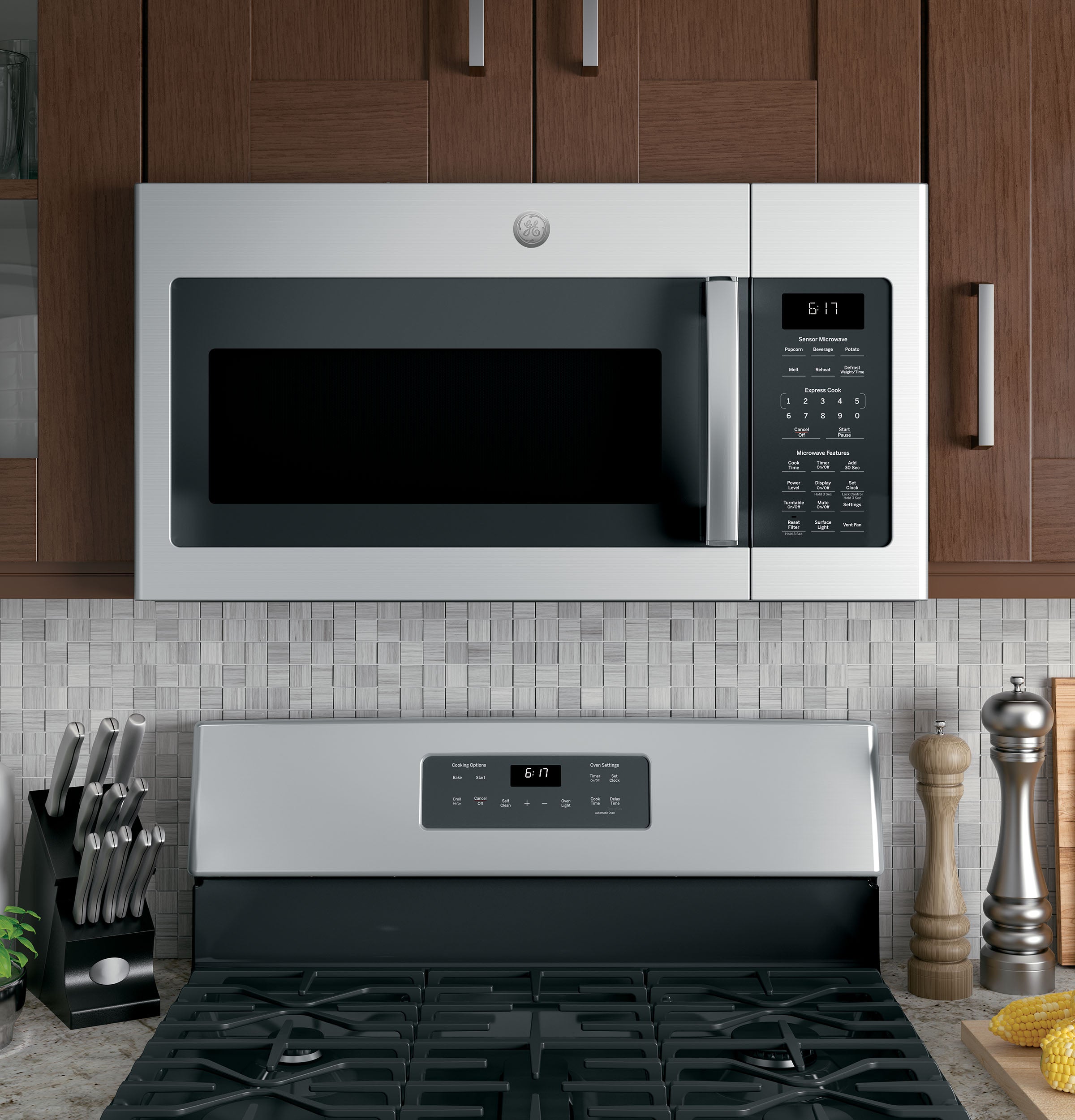 GE JVM6175SKSS 30 Inch 1.7 cu. ft. Over-the-Range Microwave