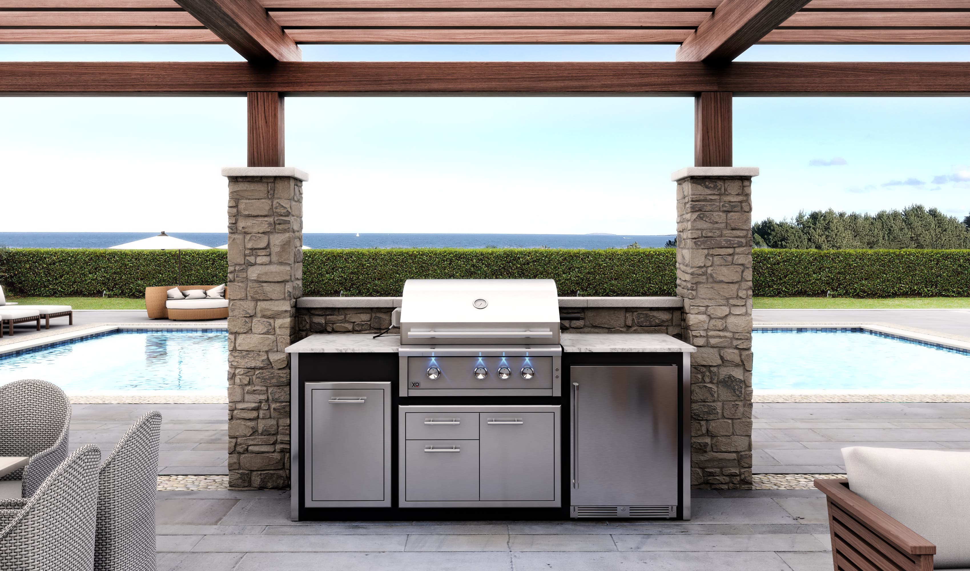 XO XOGRILL36L Stainless Steel, Liquid Propane