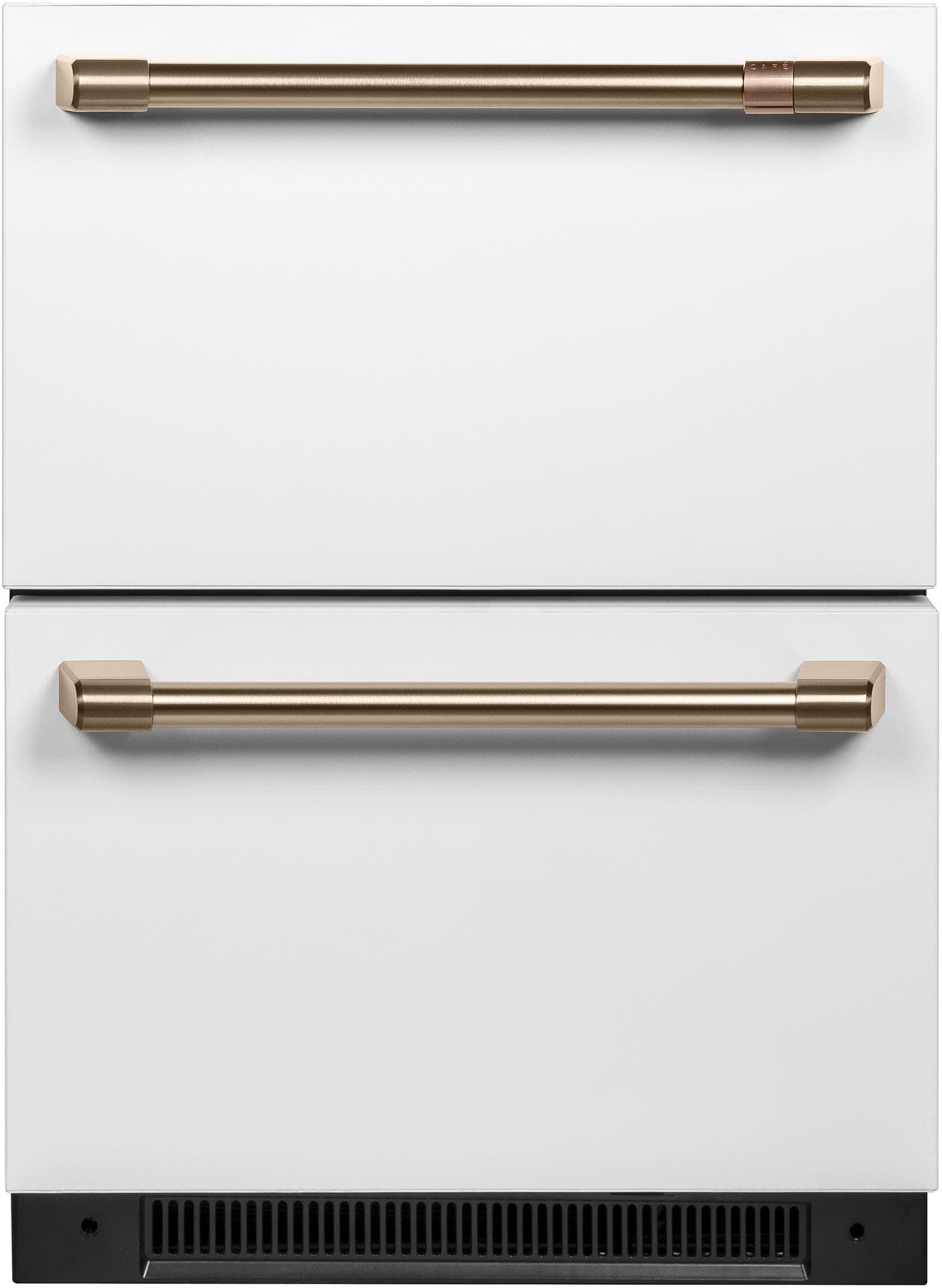 Cafe CDE06RP4NW2 Matte White/Brushed Bronze Handles