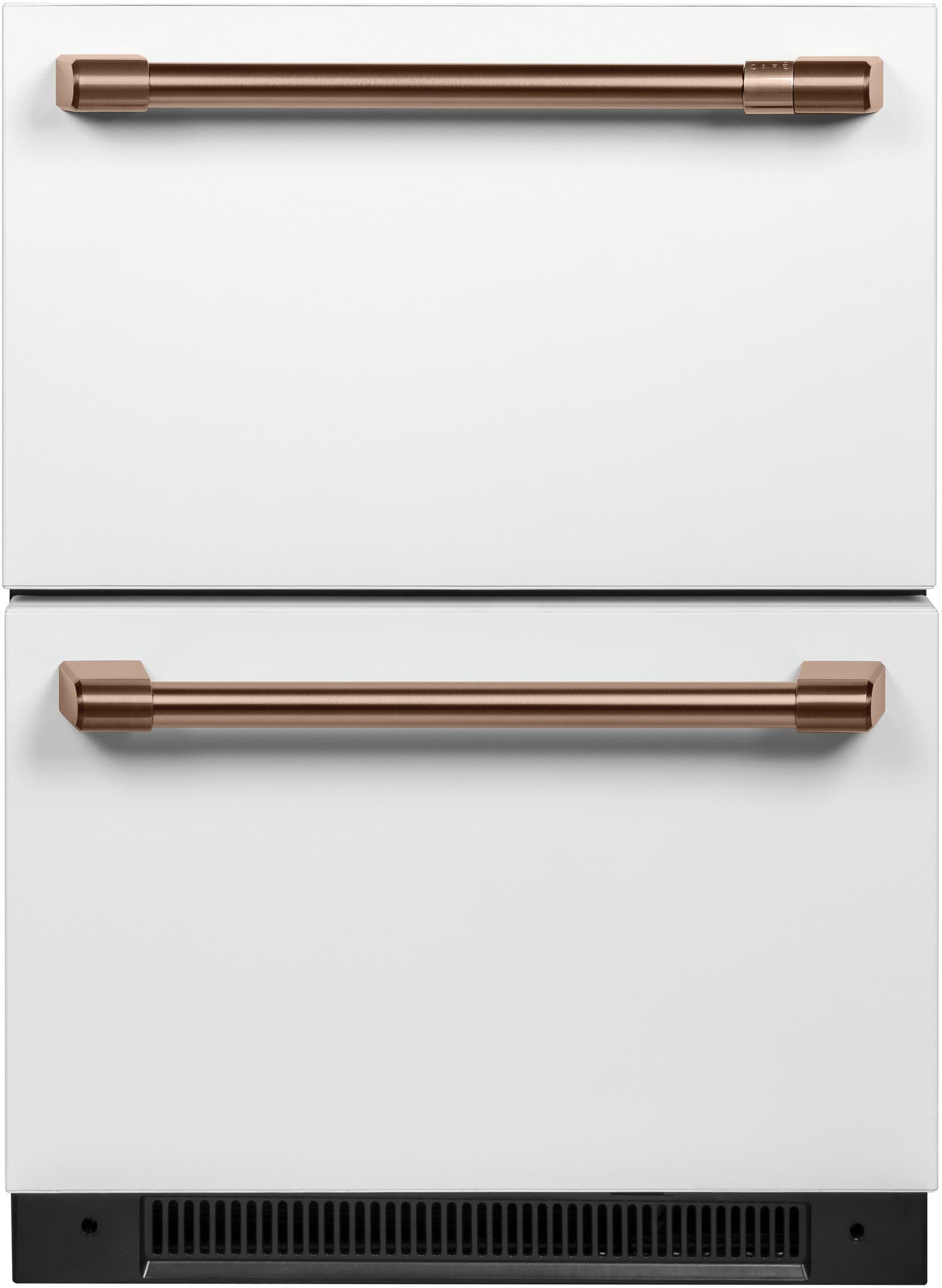 Cafe CDE06RP4NW2 Matte White/Brushed Bronze Handles