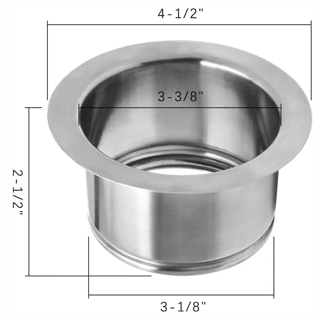 XO XODFSADAPTER Polished Stainless Steel
