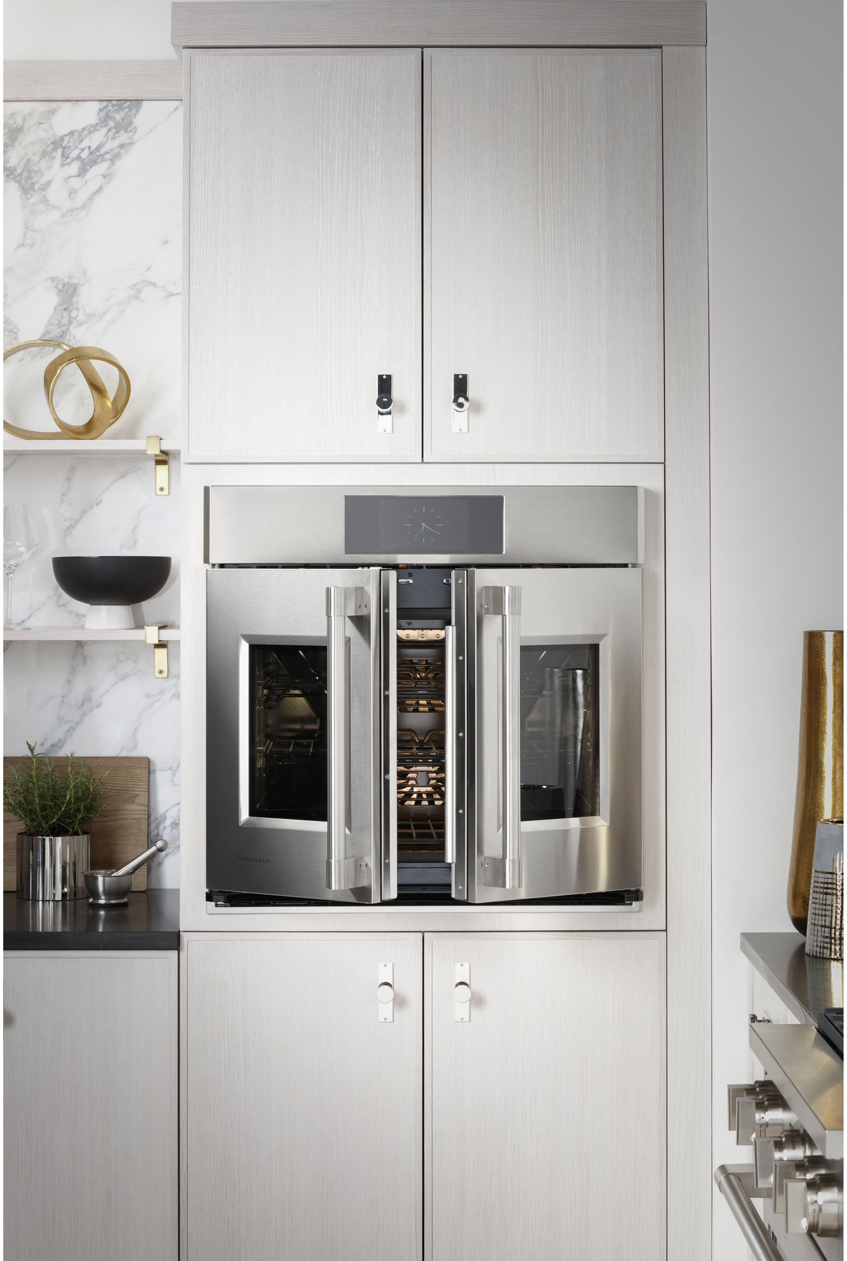 Monogram ZTDX1FPSNSS 30 Inch Double Convection Smart Electric Wall