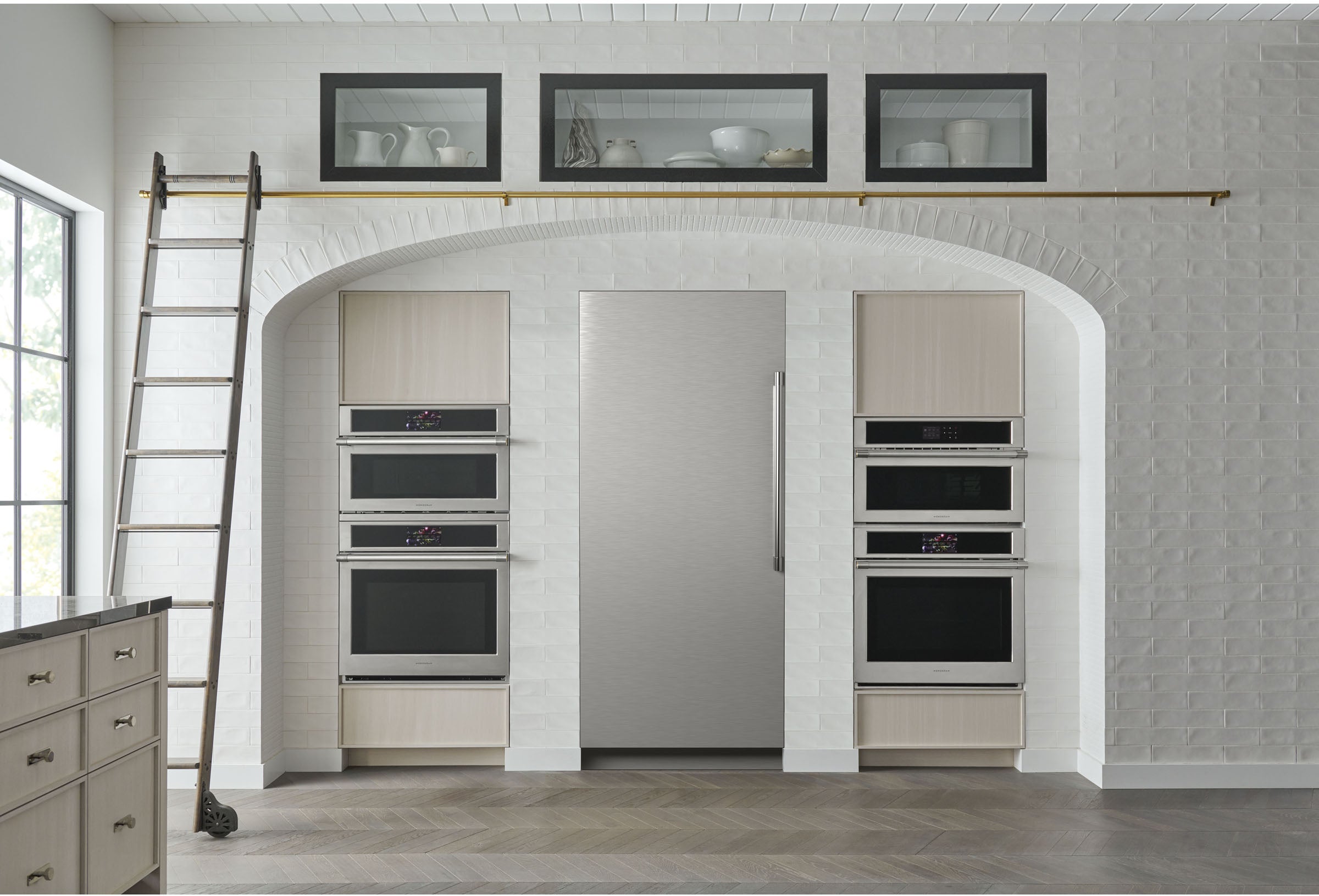 Monogram ZIF361NBRII 36 Inch Column Freezer: Panel Panel Ready