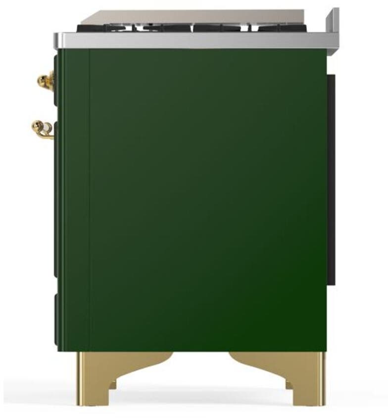 Ilve UM09FDNS3EGG Natural Gas In Emerald Green W/ Brass Trim