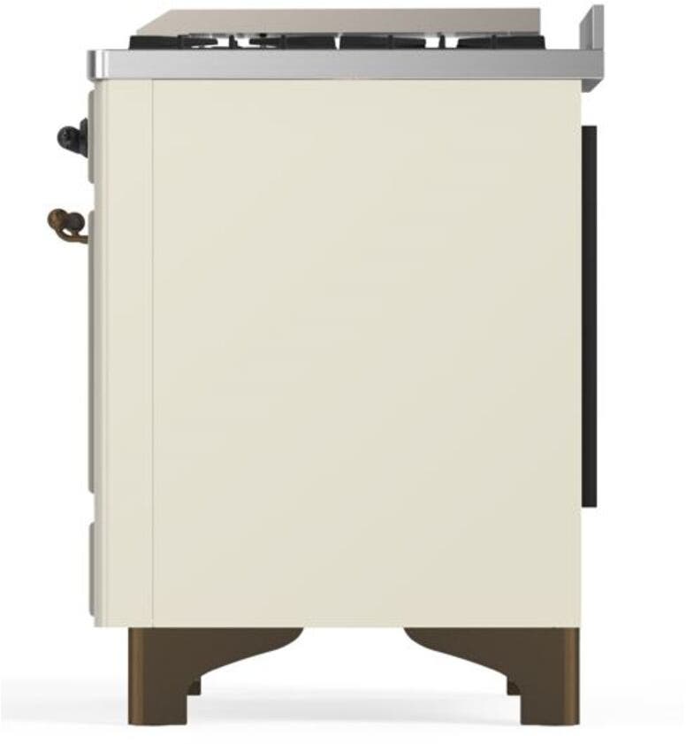 Ilve UM09FDNS3AWB Natural Gas In Antique White W/ Bronze Trim