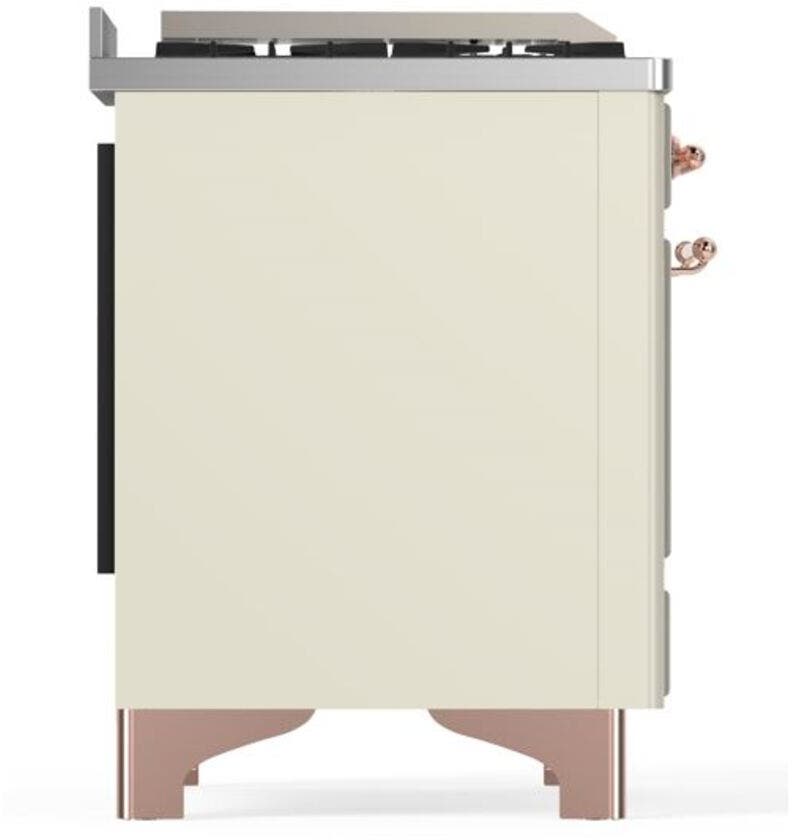 Ilve UM09FDNS3AWP Natural Gas In Antique White W/ Copper Trim