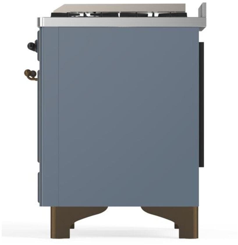Ilve UM09FDNS3BGBLP Liquid Propane In Blue Grey W/ Bronze Trim