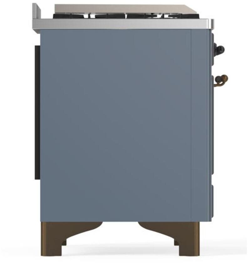 Ilve UM09FDNS3BGBLP Liquid Propane In Blue Grey W/ Bronze Trim