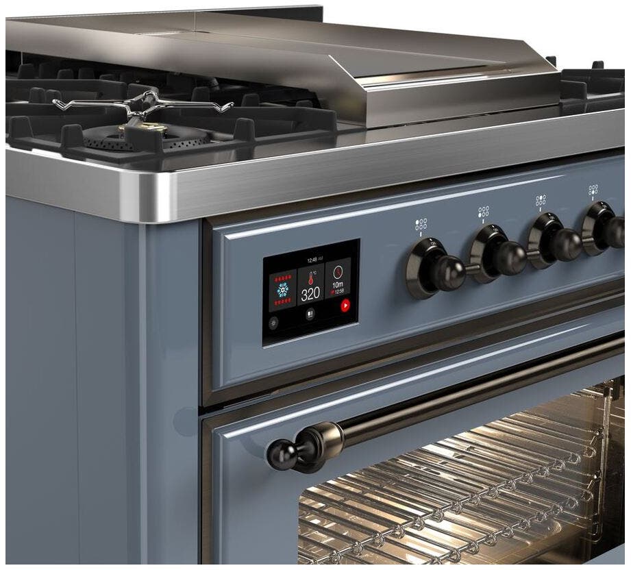 Ilve UM09FDNS3BGB Natural Gas In Blue Grey W/ Bronze Trim