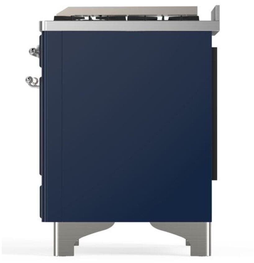 Ilve UM09FDNS3MBCLP Liquid Propane In Midnight Blue W/ Chrome Trim