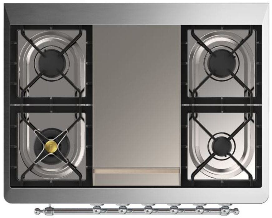 Ilve UM09FDNS3MBCLP Liquid Propane In Midnight Blue W/ Chrome Trim