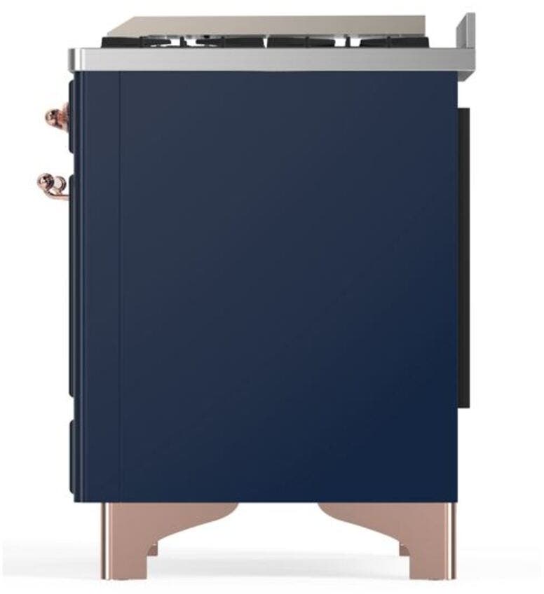 Ilve UM09FDNS3MBP Natural Gas In Midnight Blue W/ Copper Trim