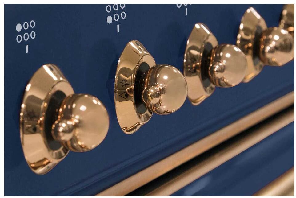 Ilve UM09FDNS3MBPLP Liquid Propane In Midnight Blue W/ Copper Trim