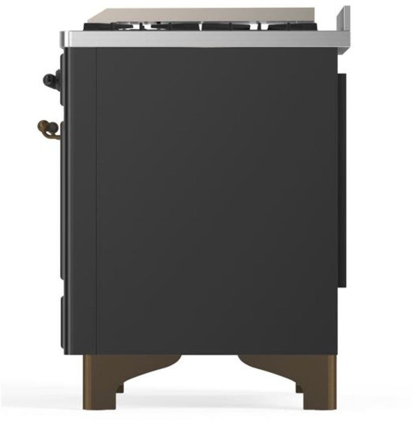 Ilve UM09FDNS3MGB Natural Gas In Matte Graphite W/ Bronze Trim