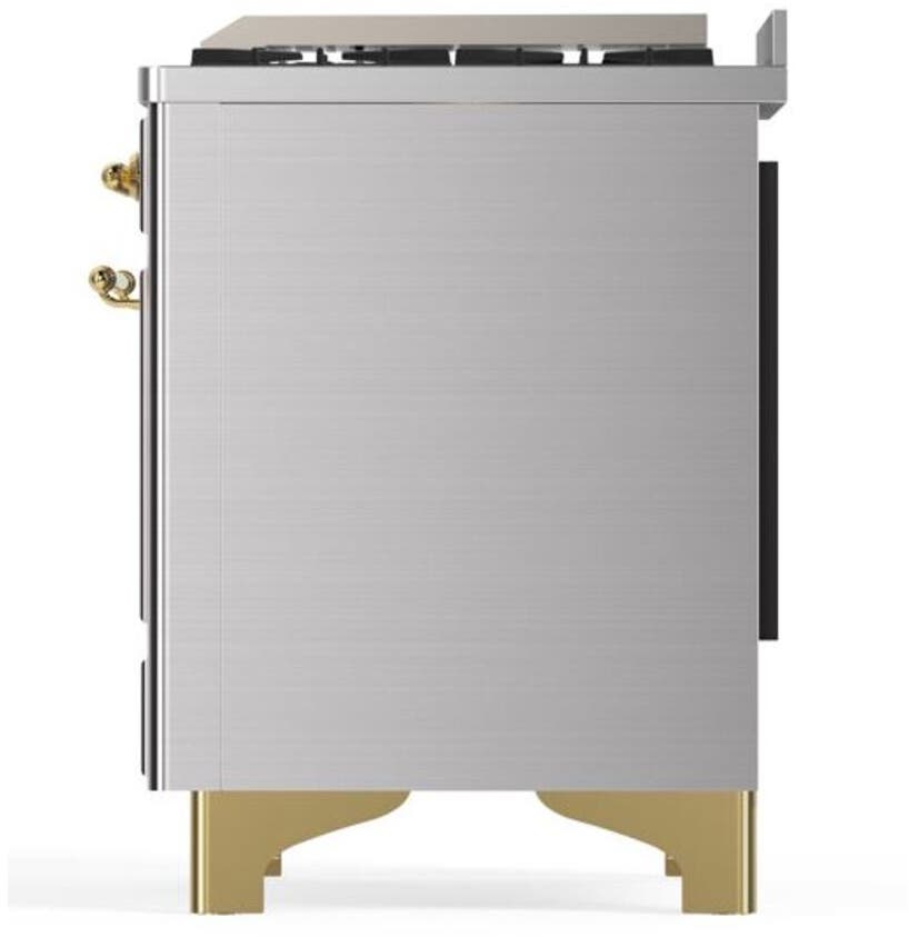 Ilve UM09FDNS3SSGLP Liquid Propane In Stainless Steel W/ Brass Trim