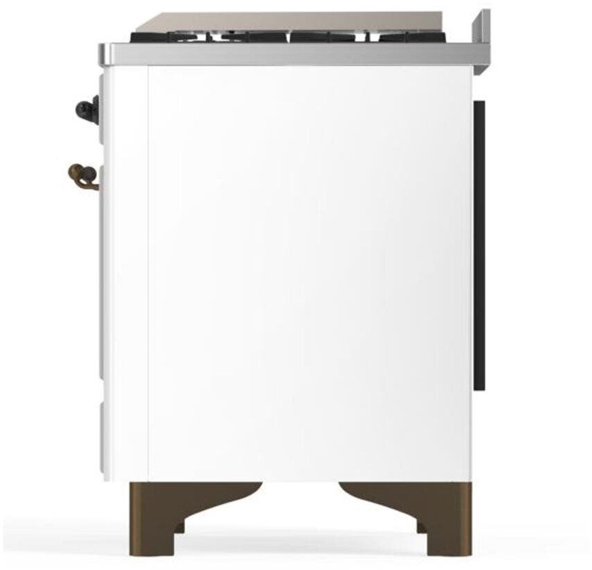 Ilve UM09FDNS3WHB Natural Gas In White W/ Bronze Trim
