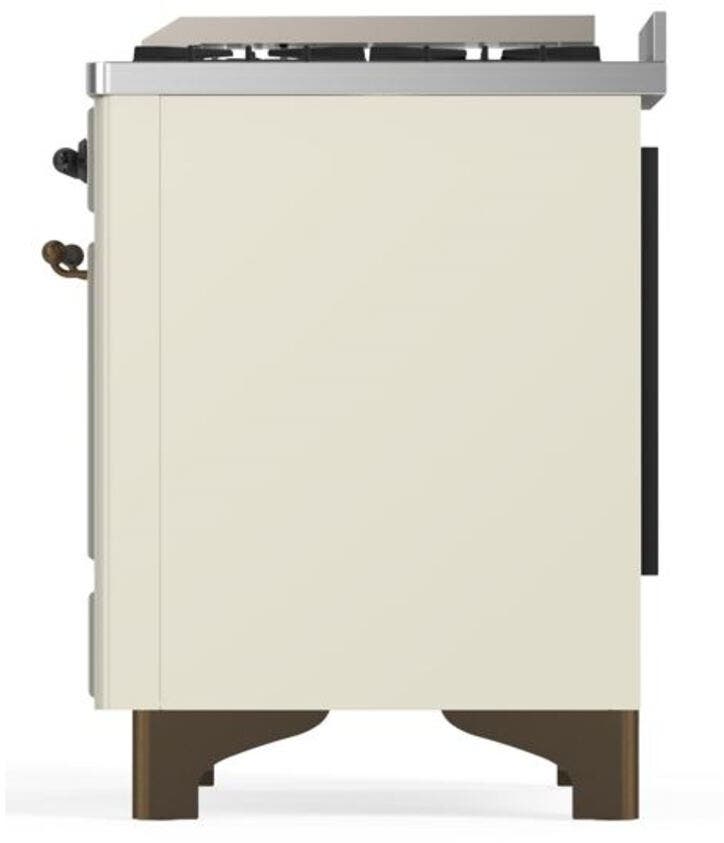 Ilve UM09FDQNS3AWBLP Liquid Propane In Antique White W/ Bronze Trim