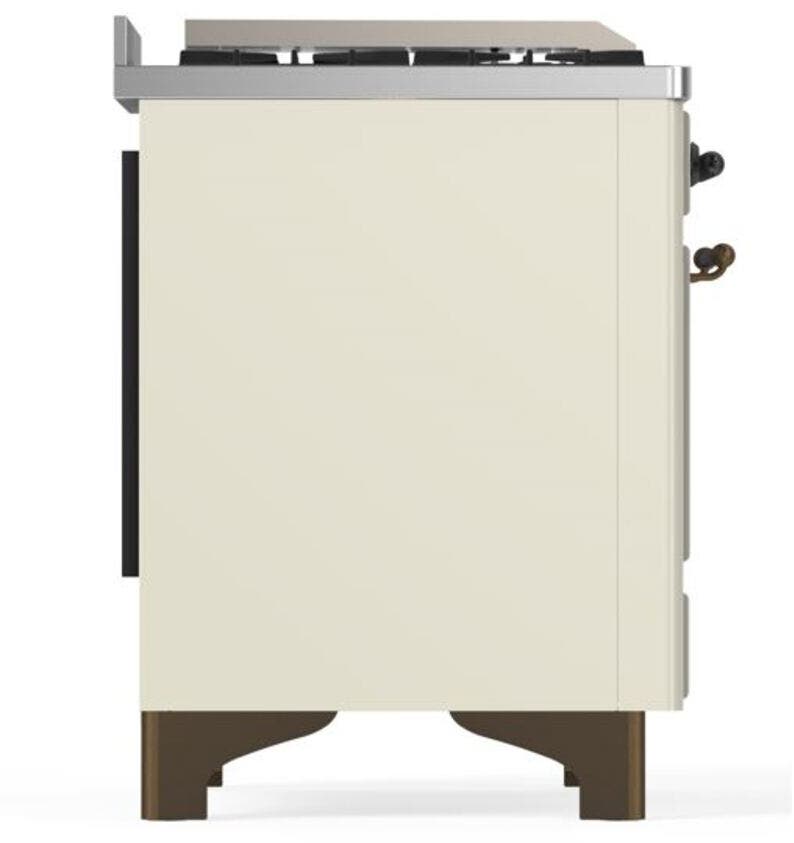 Ilve UM09FDQNS3AWBLP Liquid Propane In Antique White W/ Bronze Trim