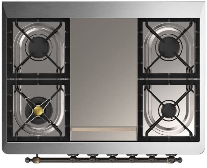 Ilve UM09FDQNS3AWBLP Liquid Propane In Antique White W/ Bronze Trim