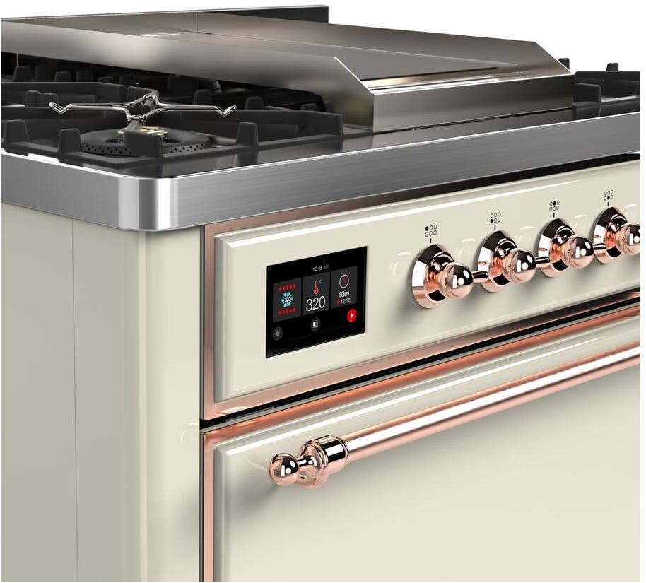Ilve UM09FDQNS3AWPLP Liquid Propane In Antique White W/ Copper Trim