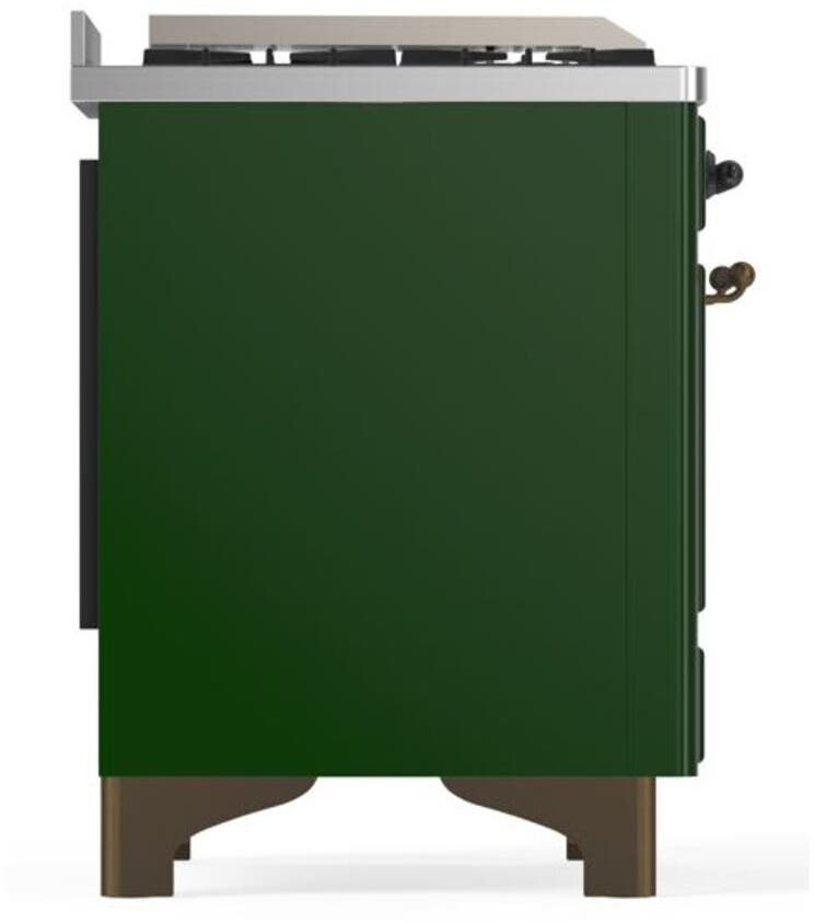 Ilve UM09FDQNS3EGB Natural Gas In Emerald Green W/ Bronze Trim