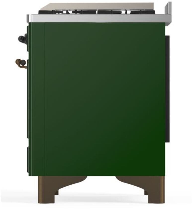 Ilve UM09FDQNS3EGBLP Liquid Propane In Emerald Green W/ Bronze Trim