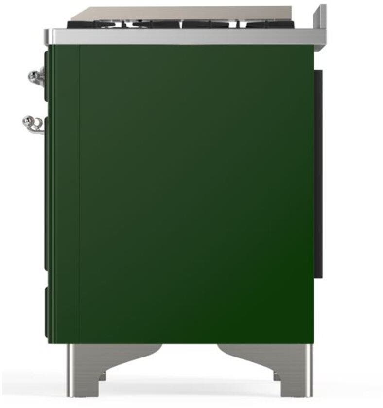 Ilve UM09FDQNS3EGC Natural Gas In Emerald Green W/ Chrome Trim