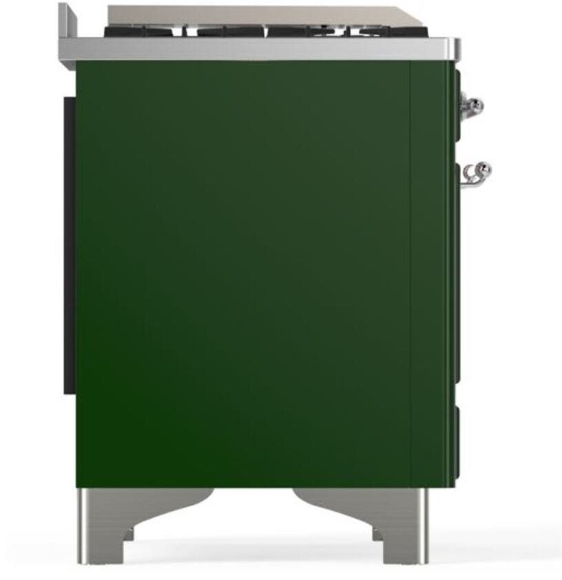 Ilve UM09FDQNS3EGCLP Liquid Propane In Emerald Green W/ Chrome Trim