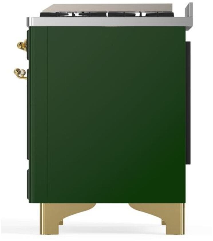 Ilve UM09FDQNS3EGGLP Liquid Propane In Emerald Green W/ Brass Trim