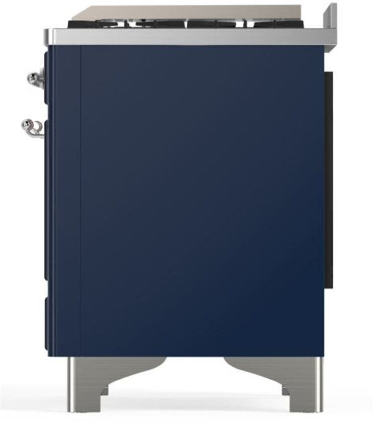 Ilve UM09FDQNS3MBC Natural Gas In Midnight Blue W/ Chrome Trim