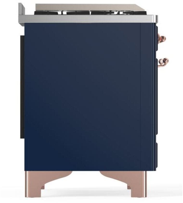Ilve UM09FDQNS3MBP Natural Gas In Midnight Blue W/ Copper Trim